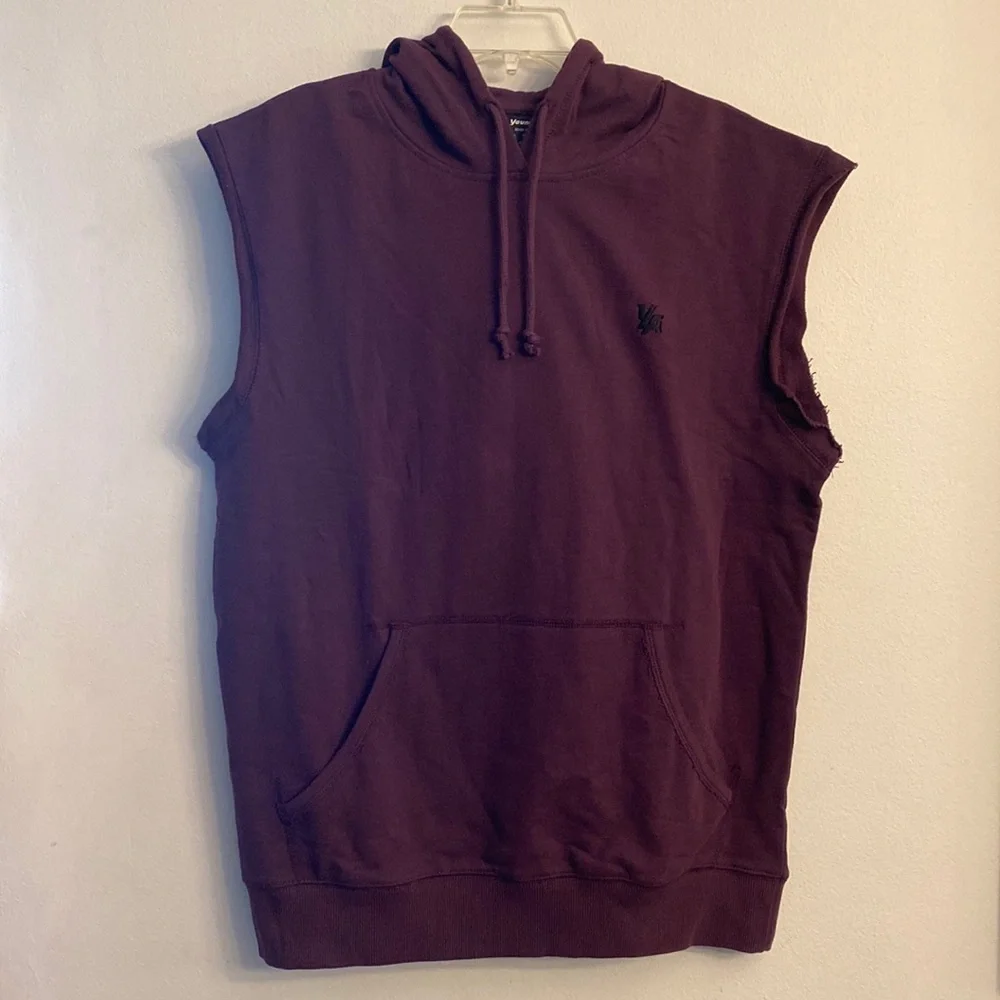 YoungLA Sleeveless Pullover Hoodie Sweatshirt Vest Bodybuilding Workout Gym Ray - Picture 3 of 14